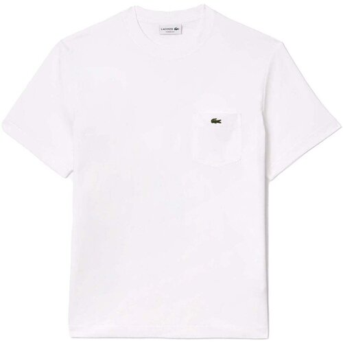 Lacoste Chest Pocket Cotton T-Shirt White Bijela Slike