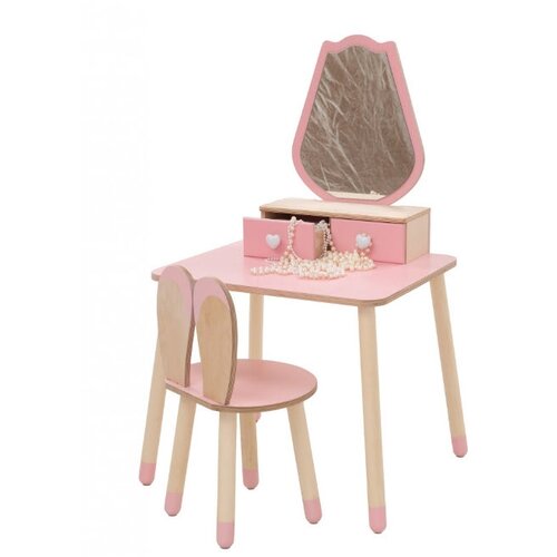 ToddlerInFamily MONTESSORI KOZMETI�NA MIZICA TULIPAN (VE� BARV)-Roza Cene