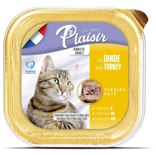 Plaisir pašteta za mačke-ćuretina 100 g Slike