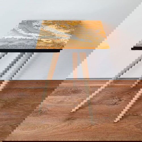 Hanah home Shp77 - orange orangebeigewhite side table Cene