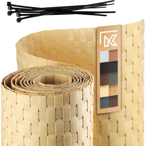 KADAX bež ograjni trak za ograjne panele 19 cm 2,55 m pokrov za ograjo, (5000358195) Cene