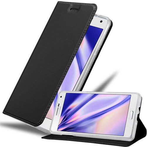 Cadorabo Ohi&scaron;je, združljivo z Samsung Galaxy A7 2015 v klasična črna - Za&scaron;čitni ovitek z magnetnim zapiranjem, stoječo funkcijo in režo za kartice, (20561250) Cene