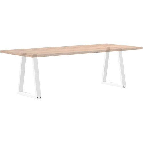  Noge za stolić V-oblika 2 kom bijele 50x(72-73) cm čelik Slike