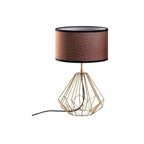 Opviq Stona lampa Diamond-S-713, 25x25x43 cm, IP20, Smeđe-zlatna boja Slike