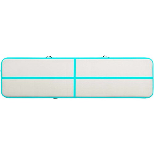  Strunjača na napuhavanje s crpkom 600 x 100 x 15 cm PVC zelena Slike