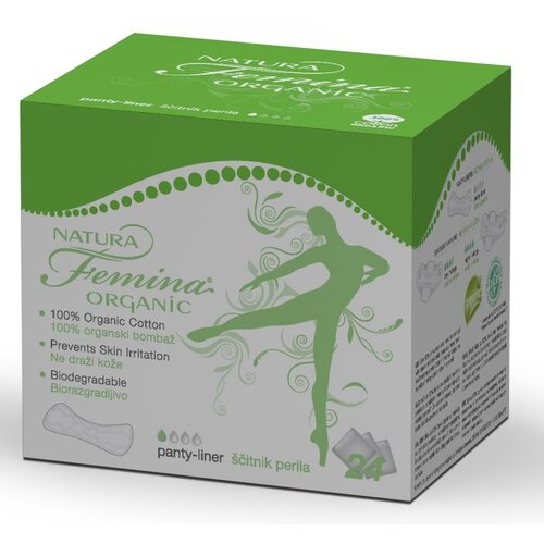 NATURA FEMINA Organic ulo&amp;scaron;ci pantyliner, 24 kom Slike