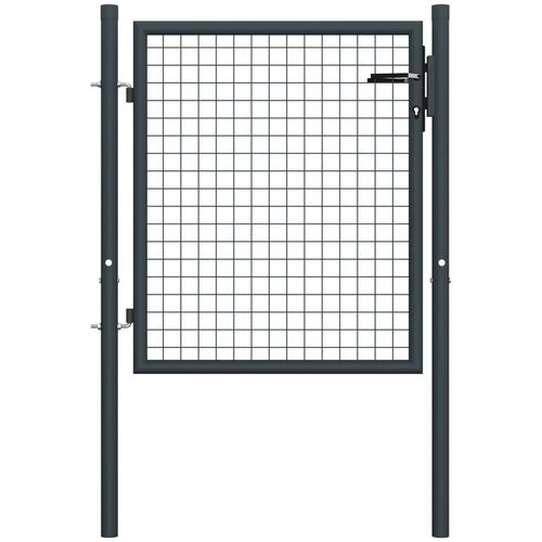  Mrežasta vrtna vrata od pocinčanog čelika 100 x 175 cm siva Cijene