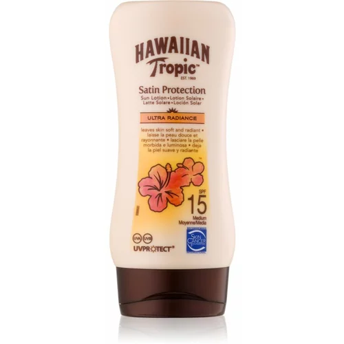 Hawaiian Tropic Satin Protection vodoodporno mleko za sončenje SPF 15 180 ml