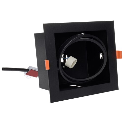  Ugradno stropno svetlo PLAZA AR111 1xGU10/12W/230V crno Slike