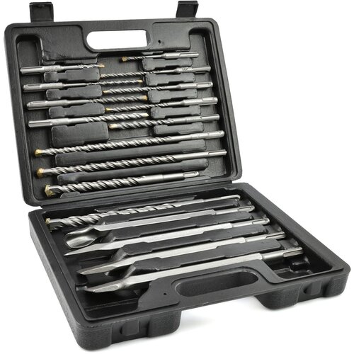  17-dijelni set sds plus dlijeta i svrdla + pvc kofer Slike