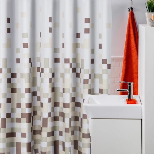 Minotti Kupatilska zavesa 2000x1800 braon mozaik Cene
