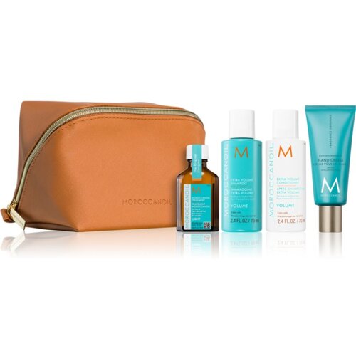 Moroccanoil Volume potovalni set za kozmetiko 4 kos Slike
