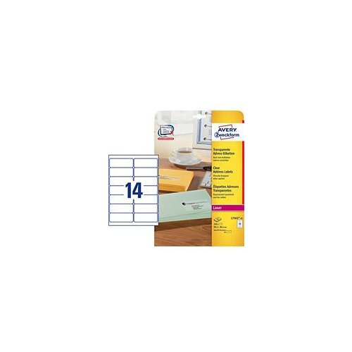 Avery Zweckform Transparentne etikete za DL ovojnice 99,1 x 38,1 mm Slike