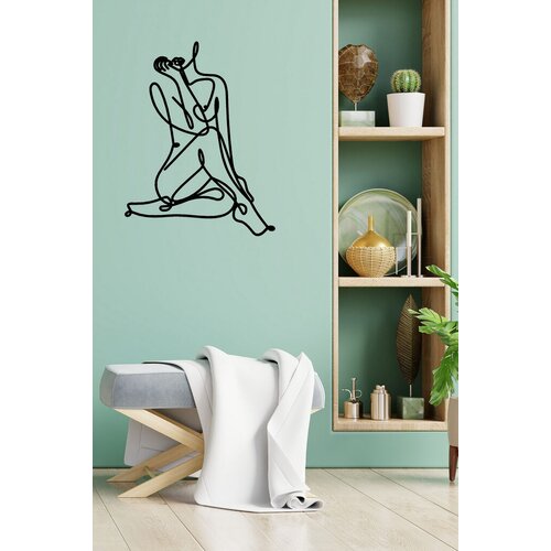 Wallity zidna dekoracija woman 8, 30 x 35 cm, crna Cene