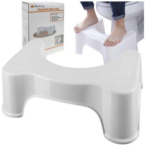 Kruzzel 2v1 PVC otroška opora za noge in stolček pručka za wc bela 00021852 Cene