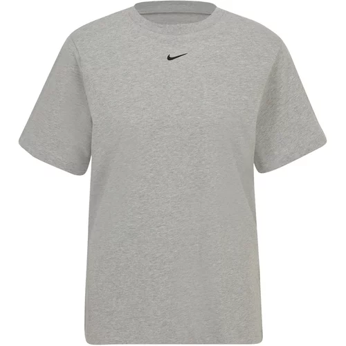 Nike Sportswear Majica 'Essentials' pegasto siva / črna