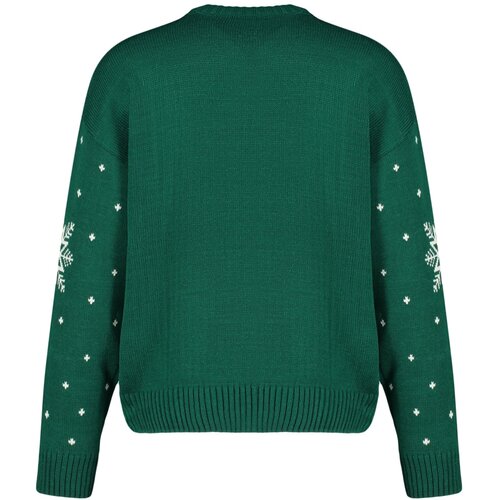 Trendyol Emerald Christmas Theme Jacquard-Knitwear Sweater Cene