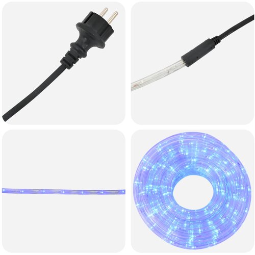 Božićno LED svjetlosno crijevo 480 LED lampica Plava i 20 m Slike