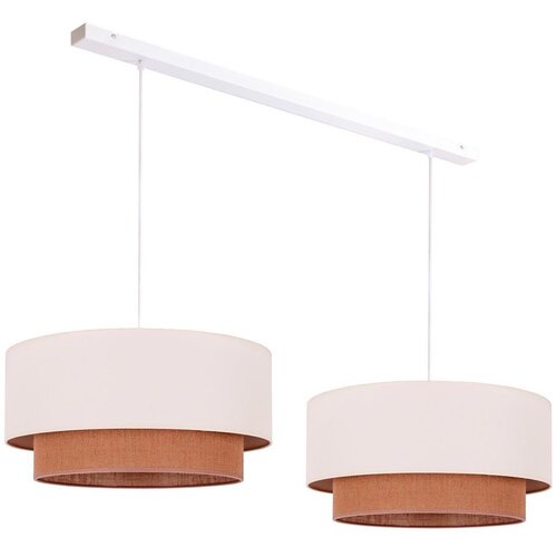  Duolla - Luster na sajli BOHO 2xE27/15W/230V bež/braon Cene