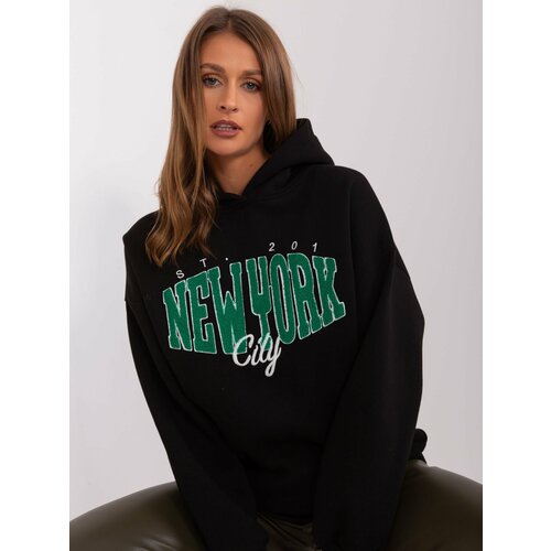 Fashion Hunters Black insulated hoodie Slike