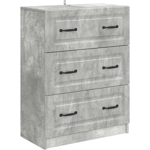  Predalna omara Betonsko siva 66 x 34,5 x 87 cm Inženirski les, (5000232360) Slike