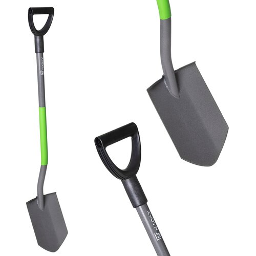 KADAX Lopata ostra 119 cm kovinska vrtna ergonomska lopata s koničastim ročajem, (5000353829) Cene