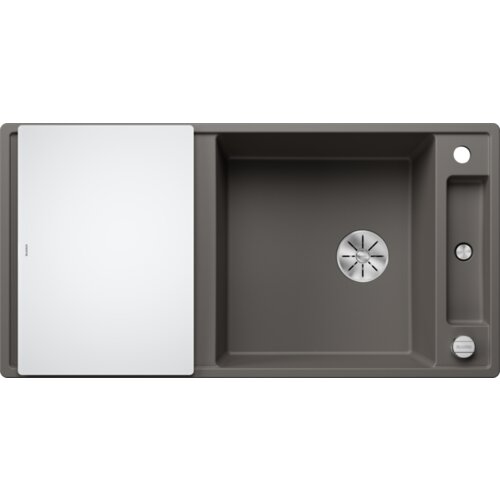 Blanco sudoper AXIA III XL 6 S InFino SILGRANIT daska staklo, s dalj. upr. - VULKAN SIVA Cijene
