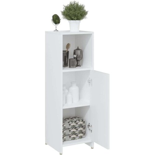 VidaXL kupaonski ormarić bijeli 30 x 30 x 95 cm od iverice Slike