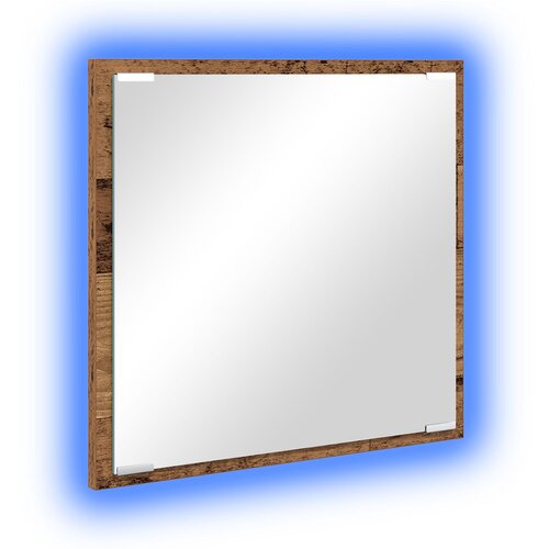 VidaXL LED ogledalo za kopalnico Star les 40x8.5x37 cm Uporabljeni les Slike