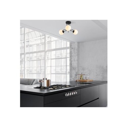 Opviq Luster Daisy 147 AV3, metalne, crne Cene