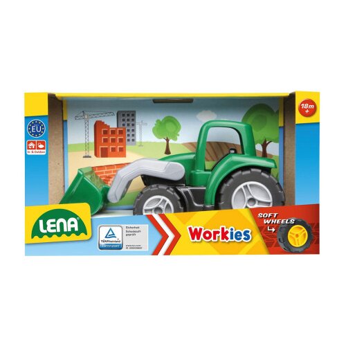 Lena Delovni stroji LENA: Workies - Traktor z nakladalno lopato 12 cm Cene