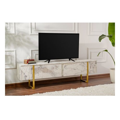 Hanah home TV polica Serenity Fressia Marble Gold Slike