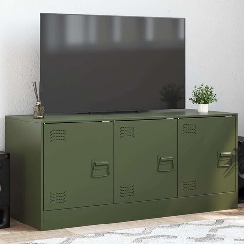 TV ormarić maslinasti 99 x 39 x 44 cm čelični Cijene