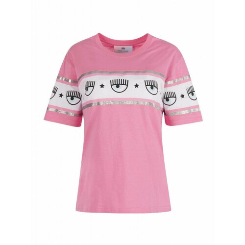 Chiara Ferragni roze pamučna ženska majica sa "eye" logom  72CBHT16CJT00-414 Cene