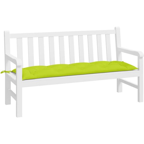  Jastuk za vrtnu klupu jarkozeleni 150x50x7 cm od tkanine Oxford Slike