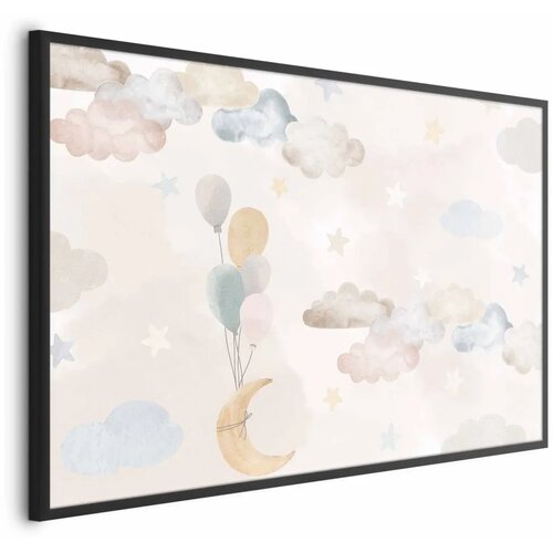  Plakat - Fairytale Sky 90x60 Crni okvir Cene