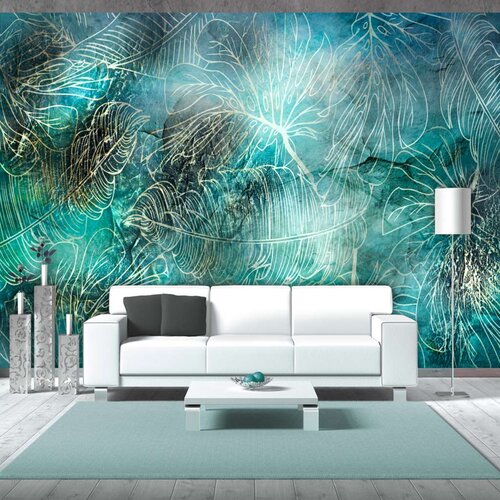  Samoljepljiva foto tapeta - Turquoise Vegetation 294x210 Slike