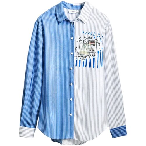 Desigual Srajce & Bluze CAM_A PERFECT RIDE 25SWCW36 Modra Cene