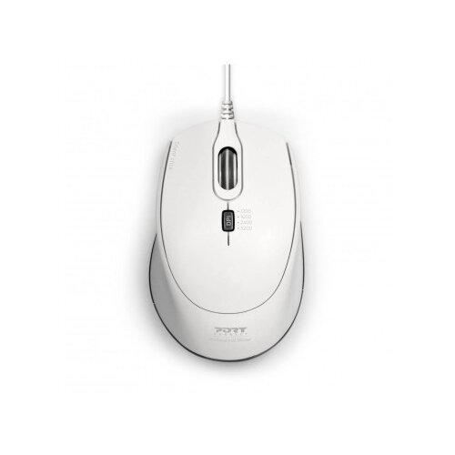 Port Designs Miška PORT USB-A/USB-C, tiha, bela, 3600 dpi Cene