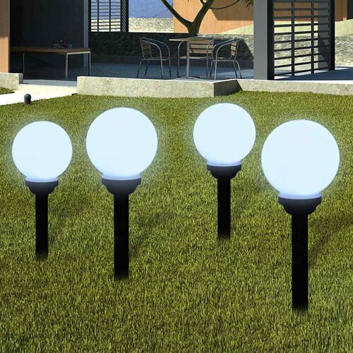  Vanjske svjetiljke za stazu 4 kom LED 15 cm sa šiljkom za tlo Cene