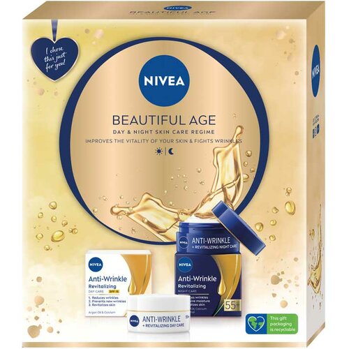 Nivea beautiful Age face care box Slike
