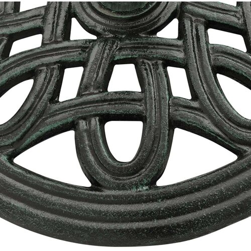 VidaXL Stalak za suncobran zeleni 40 x 40 x 32 cm od lijevanog željeza Slike