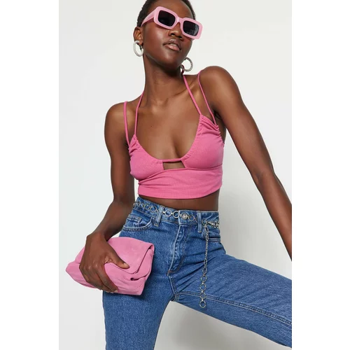 Trendyol Pink Cut Out Detailed Bustier