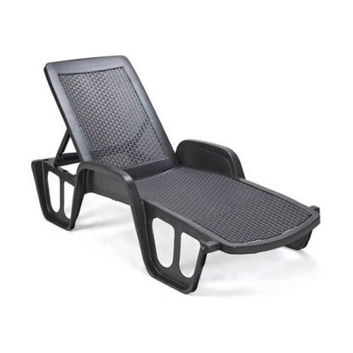  Proizvod sa nedostatkom - OUTLET - Ba&amp;scaron;tenska ležaljka plastična sklopiva Pool Antracite ( 037989 ) Slike
