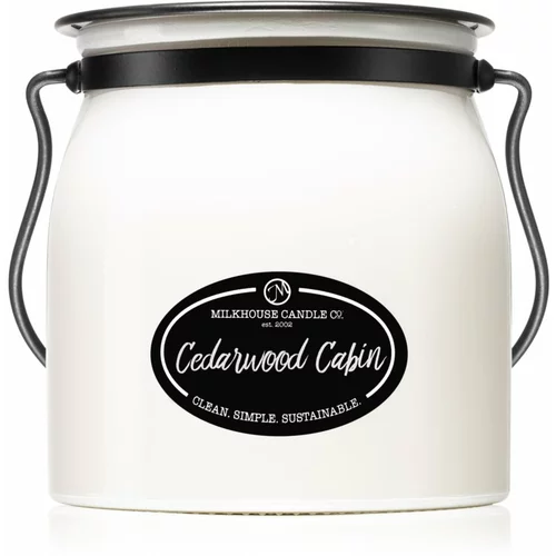 Milkhouse Candle Co. Creamery Cedarwood Cabin dišeča sveča Butter Jar 454 g