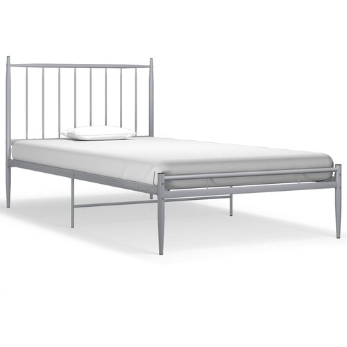 Maison Chic Posteljni okvir - Enojna postelja - Postelja za odrasle siv kovinski 100x200 cm-J9022, (21772522) Cene