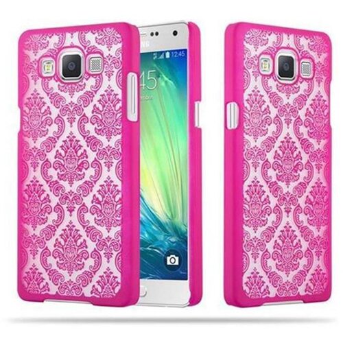 Cadorabo Case, združljiv s Samsungom v Pink - Hard Case Za&scaron;čitni pokrov v Flower Paisley Henna Design proti praskam in udarcem, (20563565) Cene