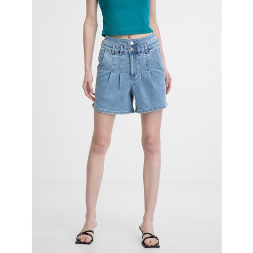 Orsay Light Blue Women's Denim Shorts - Women's Cene