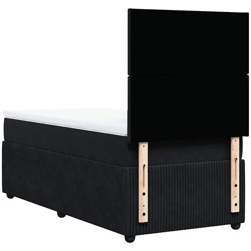 Box spring krevet s madracem crni 100x200 cm bar&amp;scaron;unasti Slike