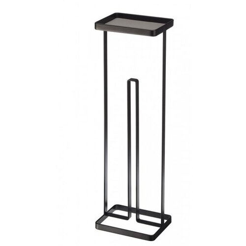 YAMAZAKI crni dispenzer za toaletni papir s policom Tower Slike